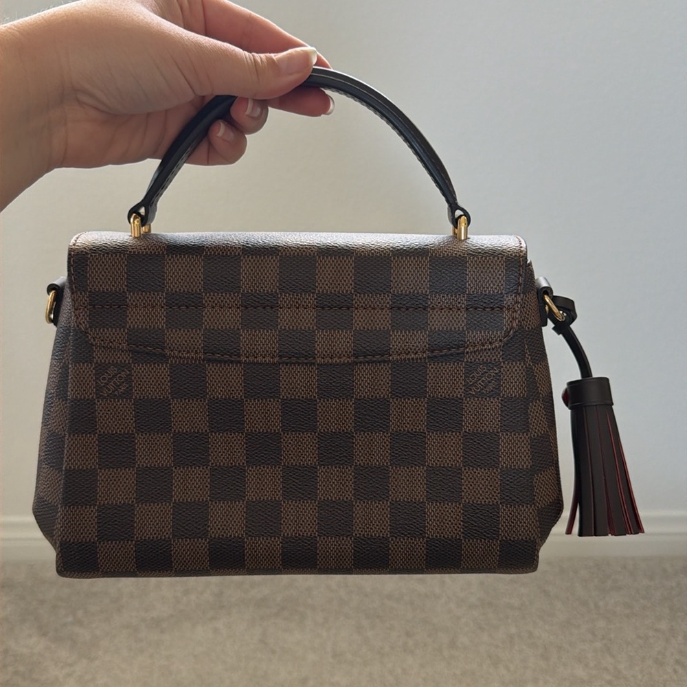 LOUIS VUITTON Croisette Damier Ebene Shoulder Crossbody Bag Brown - Picture 5 of 14
